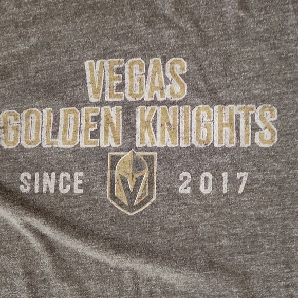 Vegas Golden Knights NHL Hockey Men's XL gray short sleeve t-shirt - Picture 2 of 4